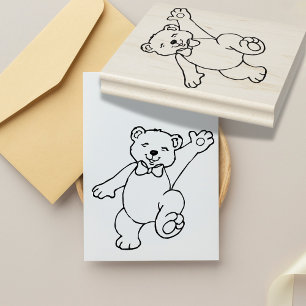 Urso de Borracha Carimbo Divertido
