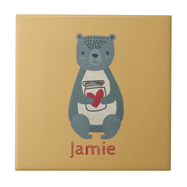 Urso de Cinza bonito (Frente)