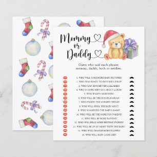 Urso de inverno - jogo de chá de bebê para mamãe o