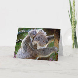 Urso de Koala & cartão da ocasião de /All do dia