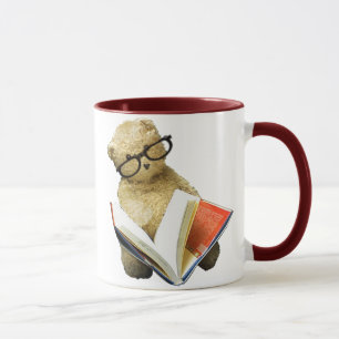 Urso de Leitura do hipster - caneca de café