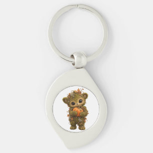 Urso de musgo chaveiro de abóbora Keychai