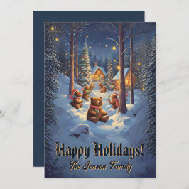 Urso de Natal 13, Feriados Felizes, Cartão de Nata