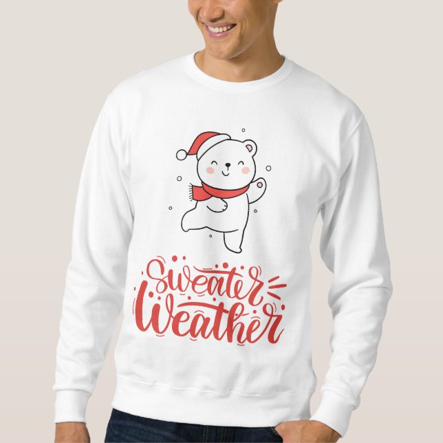 Urso de Natal Bonito, Suéter (Frente)