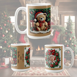 Urso de Natal e Presentes Caneca de Café Personali
