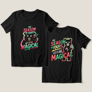 Urso de Natal Mágico Neon Feminino Cozy Férias
