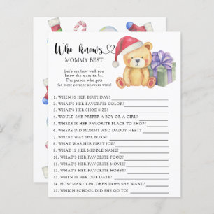 Urso de Natal - Quem conhece melhor as mamães