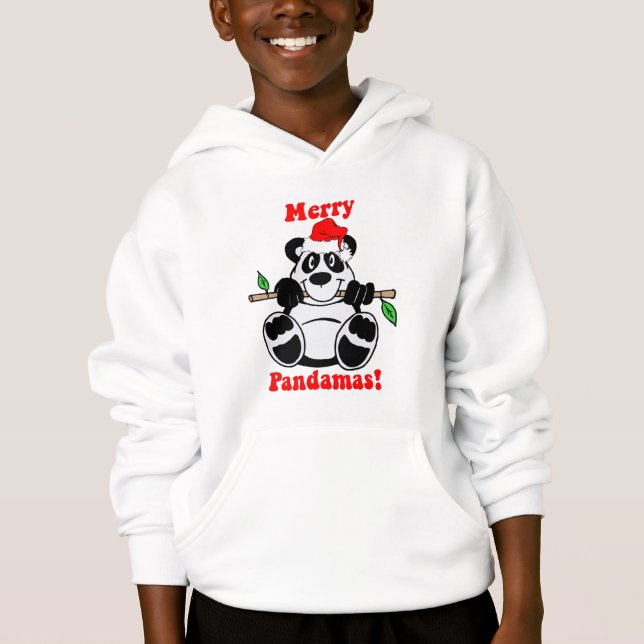 Urso de panda engraçado do Natal (Frente)