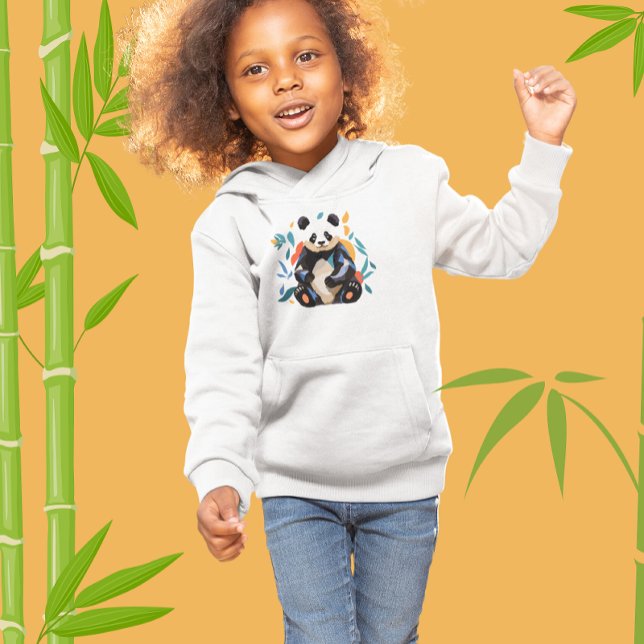 Urso de Panda Sentado Colorido Moderno (Criador carregado)