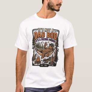 Urso de Papai Engraçado de Acampamento Camiseta Fi