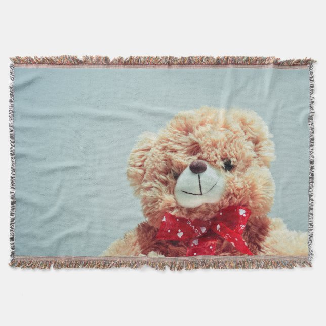 Urso de pelúcia com um cobertor de Arco vermelho (Frente)