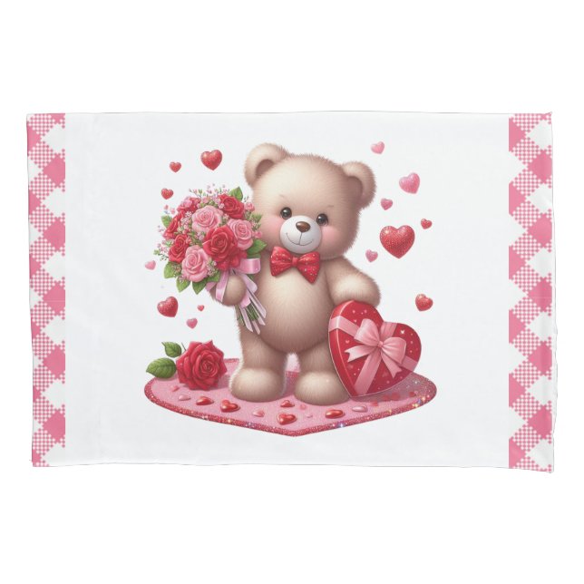 Urso de pelúcia Dia de os namorados (Frente)