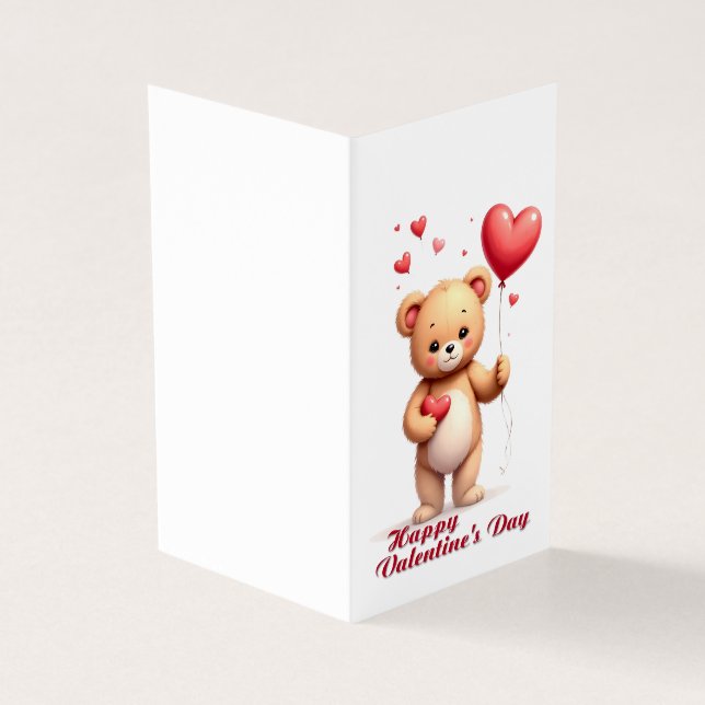 Urso de Pelúcia Fofo com Coração – Feliz Dia dos N (Exterior)