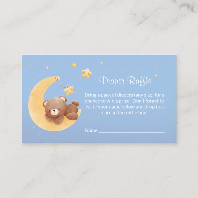 Urso de Pelúcia Lua Azul Convite de Chupeta para C (Frente)