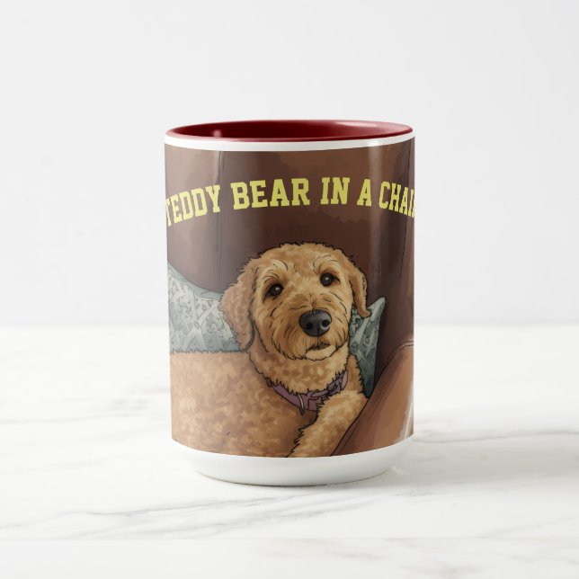 Urso de Pelúcia numa Cadeira, a Caneca (Centro)