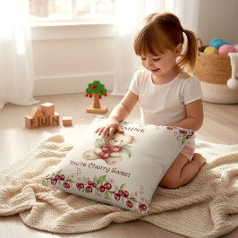 Urso de Pelúcia Personalizado com Almofada Flor de