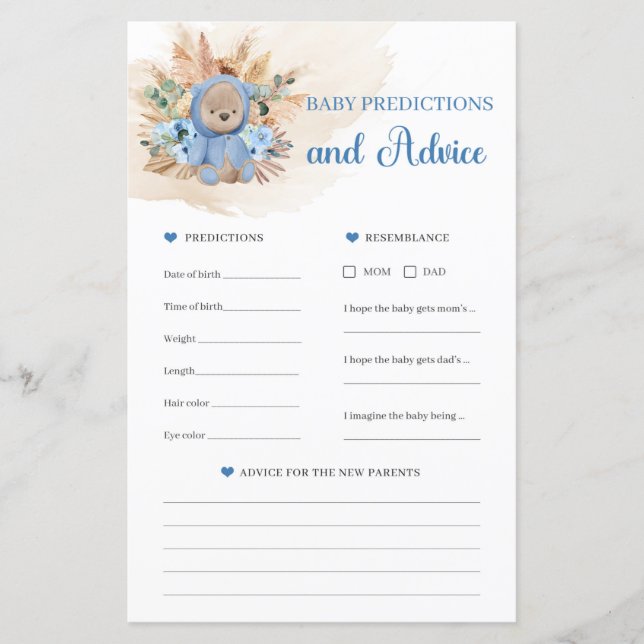 Urso de pelúcia tropical Predições e conselhos par (Frente)