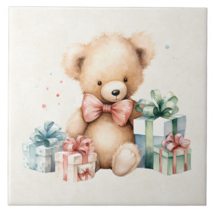 Urso de Teddy Bonito com Presentes de Natal