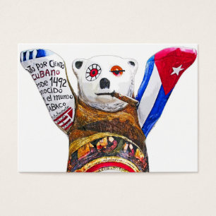 Urso de ursinho cubano com charuto, parte traseira