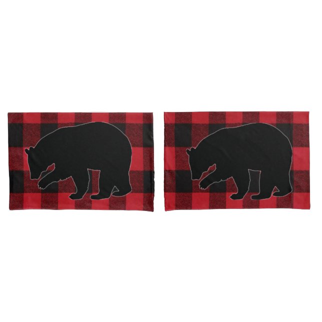 Urso de Xadrez Vermelho do Buffalo do Capas Person (Frente - conjunto)
