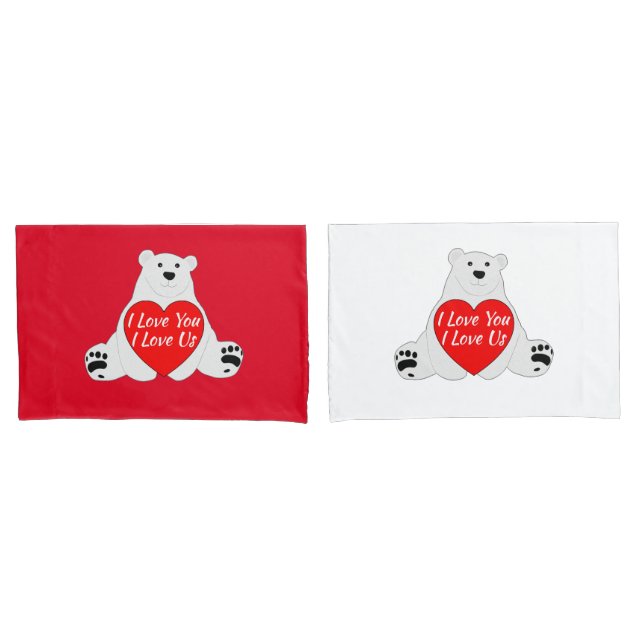 Urso do Dia dos Namorados Segurando um Coração (Frente - conjunto)