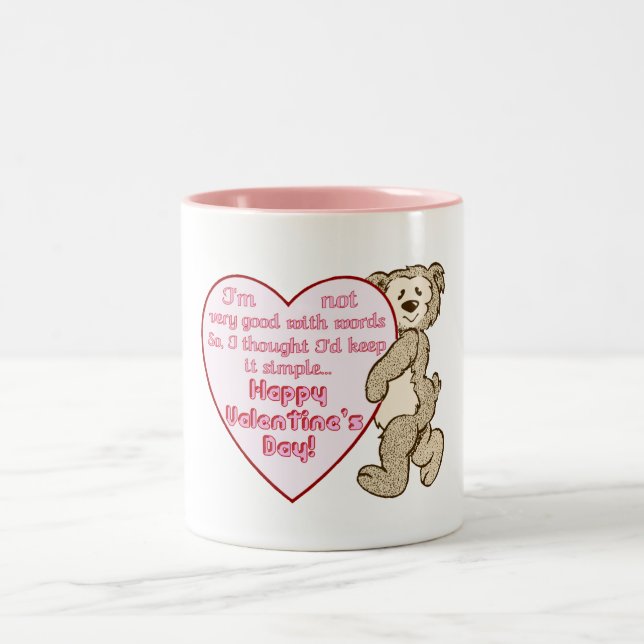 Urso do feliz dia dos namorados com caneca do (Centro)