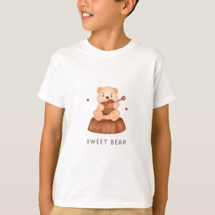 urso doce camiseta do ursinho teddy fofo.