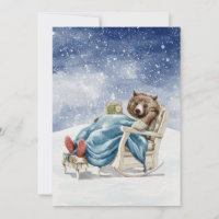 Urso Dormindo na Neve