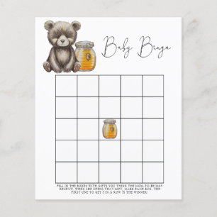 Urso e mel - jogo do bingo Chá de fraldas