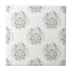 Urso Fofo e Corações -- Berçário Pastel (6)