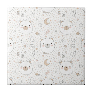 Urso Fofo e Corações -- Berçário Pastel (9)