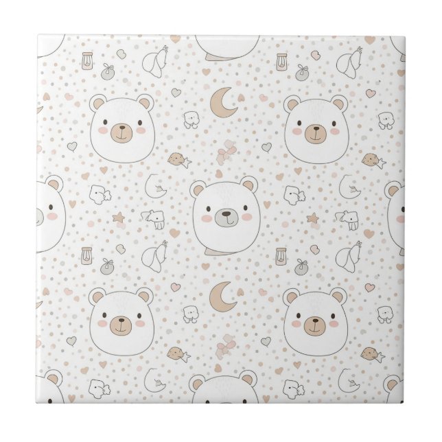 Urso Fofo e Corações -- Berçário Pastel (9) (Frente)