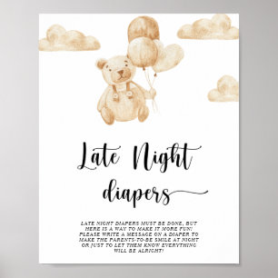 Urso \ Fraldas jogo de madrugada Poster