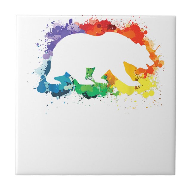 Urso Gay de Pintura LGBT (Frente)