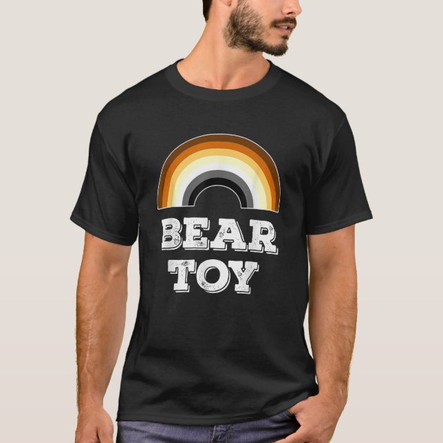 Urso Gay Urso Urso Orgulho Arco-Íris T Camisa (Frente)