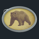 Urso Grizzly<br><div class="desc">Uma pintura digital em tons de sépia de um urso pardo sobreposta a um fundo de couro braintan. O urso-pardo, uma variedade do urso-pardo (Ursus arctos) é um grande urso distribuído por grande parte da Eurásia norte e da América do Norte. Pode pesar de 660 a 1720 lb (300 a...</div>