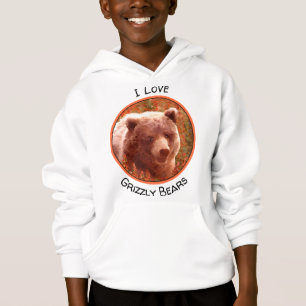 Urso Grizzly na Pintura de Arte Selvagem com Algas