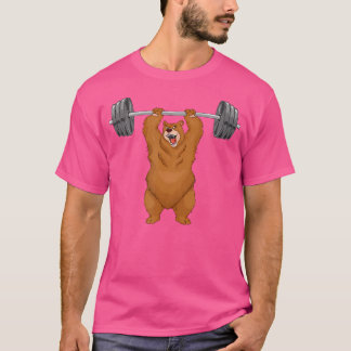 Urso Hlevante Camisa Montador de Porte Gym Powerlf