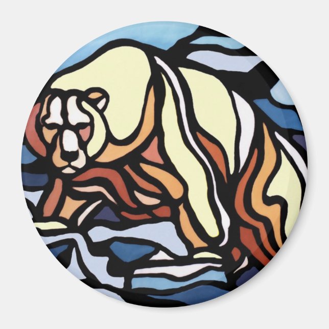 Urso Imã de geladeira Arte Escuros (Frente)