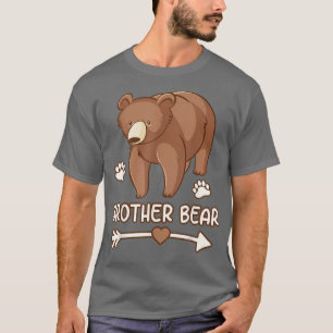 urso irmão, camiseta de urso irmão para homens