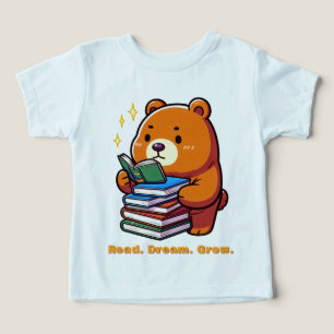 Urso Leitor Fofo com Livros Kawaii