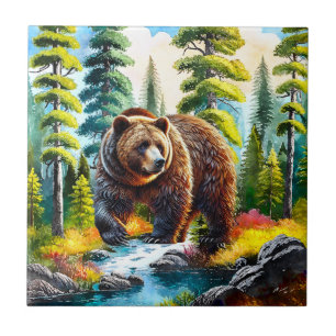 Urso marrom da Floresta Fofa
