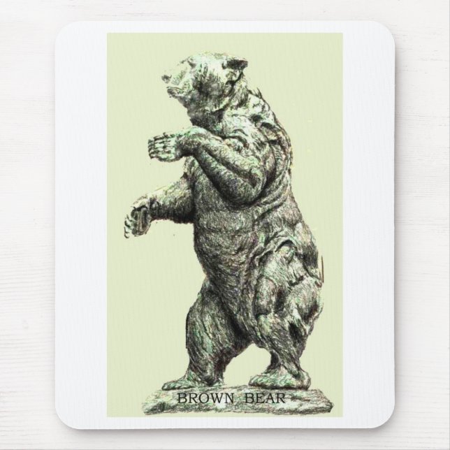 URSO MARROM Mousepad (Frente)