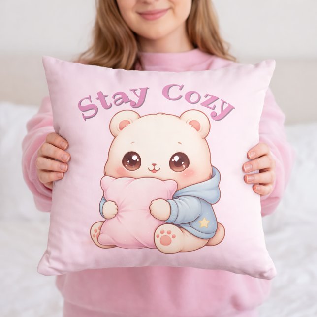 Urso Mochi de Abraço Almofada Fofa Estilo Kawaii  (Criador carregado)