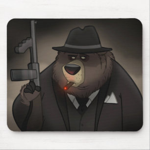 Urso Mousepad do gângster