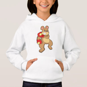 Urso na caixa com luvas in a box