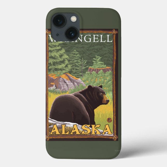 Urso Negro na Floresta - Wrangell, Alaska (Verso)