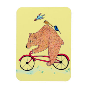 Urso no ímã da bicicleta