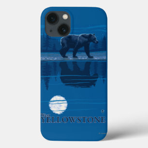 Urso no luar - Yellowstone ocidental, Montana