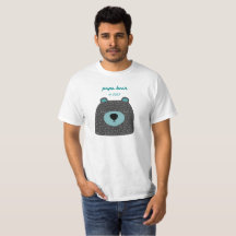 Urso Pai é Camiseta Personalizada Presente para No